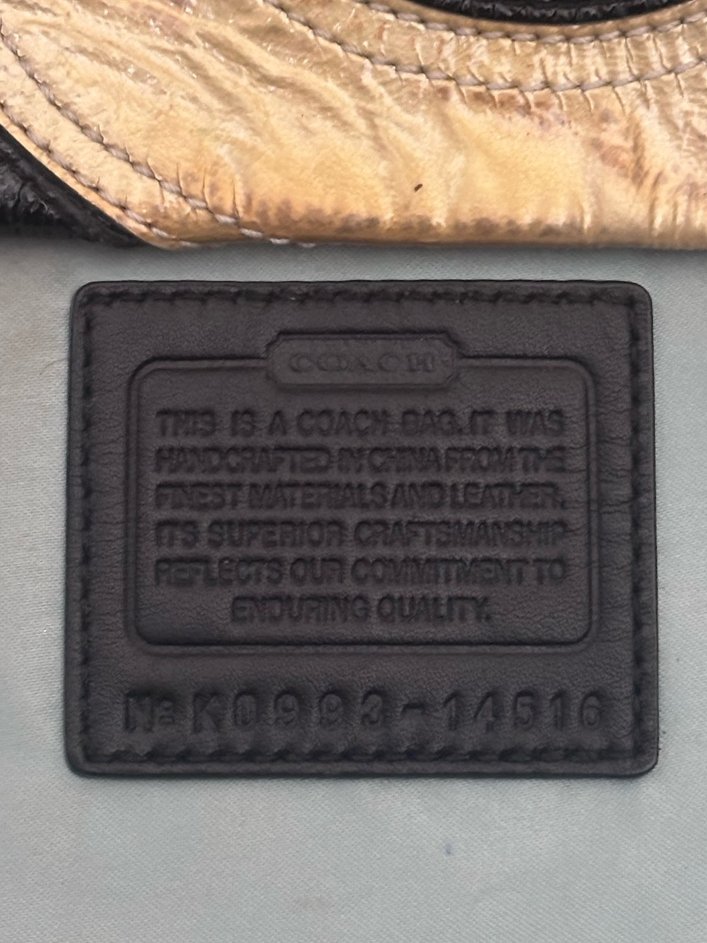 Coach Peyton Inlaid C Tote Project Bag K0993-14516 - Picture 6 of 6